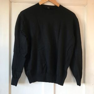 COS Black 100% Wool Crew-neck Sweater